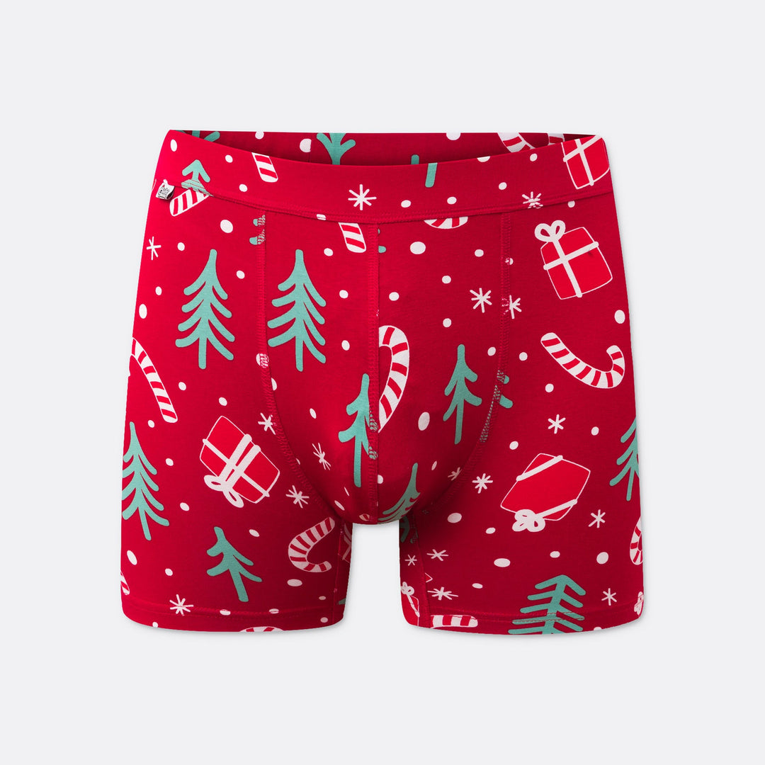 Rotes Weihnachtsmuster Boxershorts