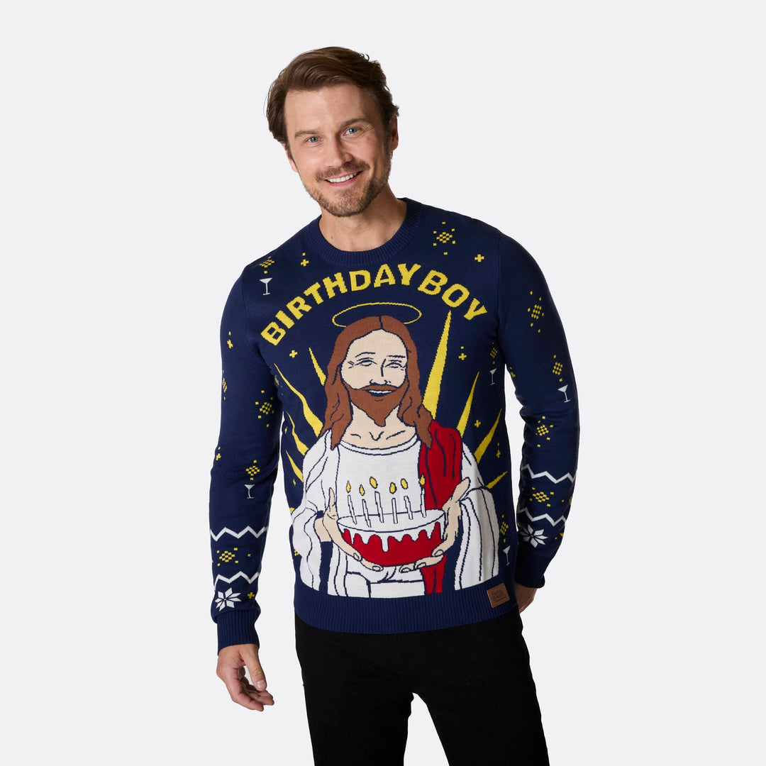 Birthday Boy Weihnachtspullover Herren