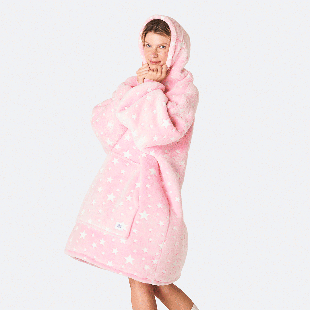 Pinke Sterne HappyHoodie