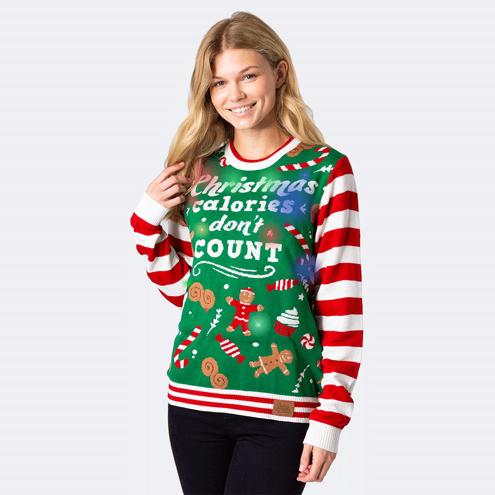 Christmas Calories Weihnachtspullover Damen