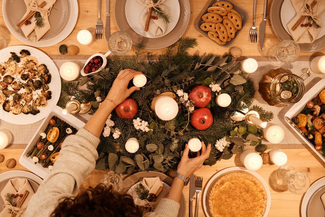 Nachhaltige Tischdeko für das Weihnachtsessen