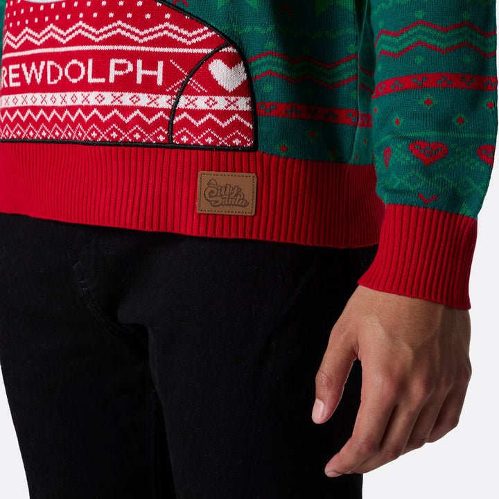 Brewdolph Weihnachtspullover Herren