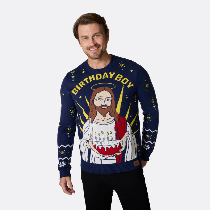 Birthday Boy Weihnachtspullover Herren