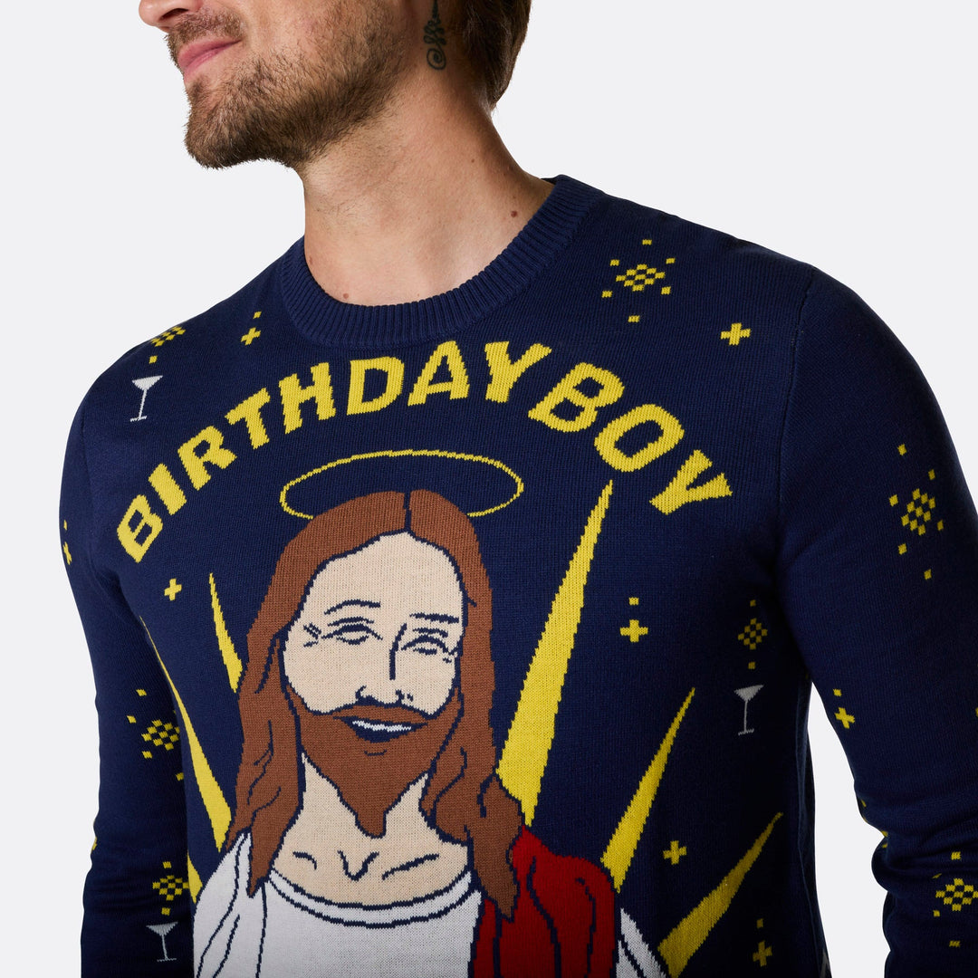 Birthday Boy Weihnachtspullover Herren