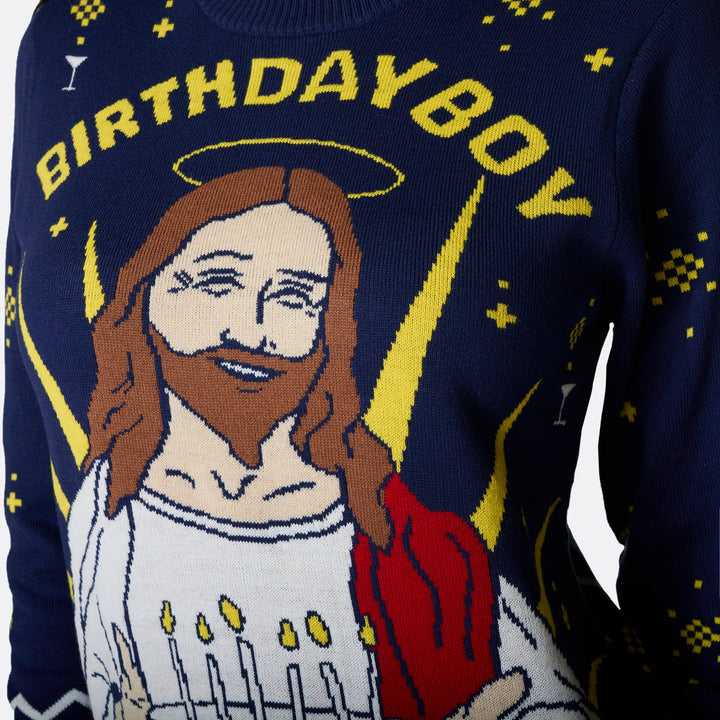 Birthday Boy Weihnachtspullover Damen