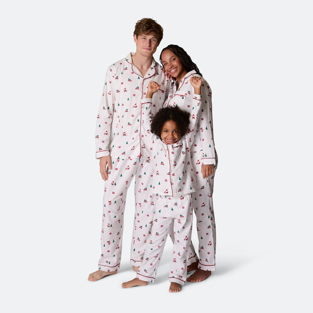 Mistelzweig Flanell Weihnachtspyjama Damen