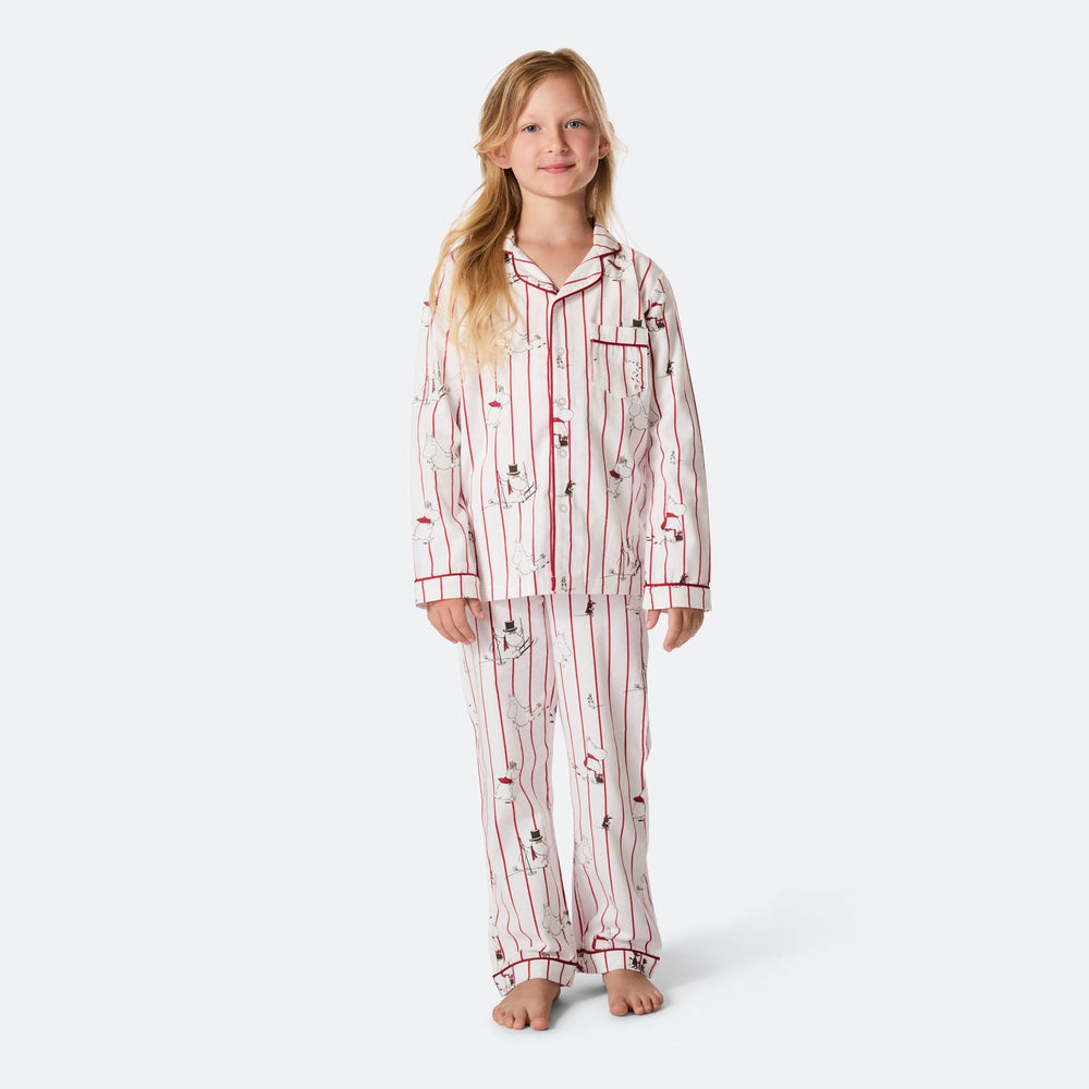 Mumins Flanell Weihnachtspyjama Kinder
