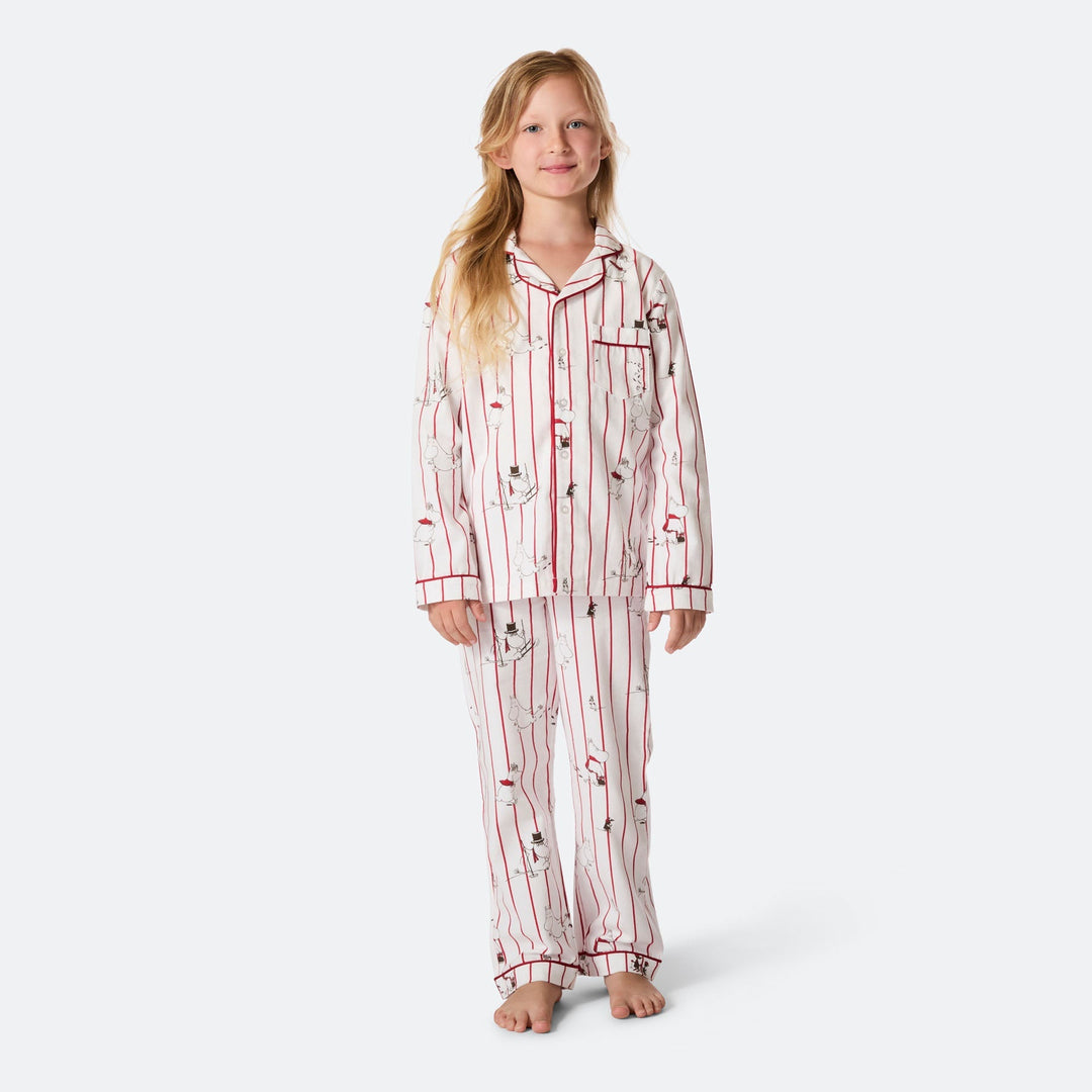 Mumins Flanell Weihnachtspyjama Kinder
