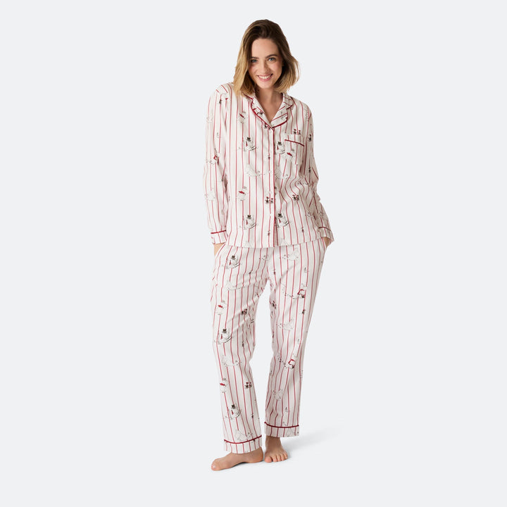 Mumins Flanell Weihnachtspyjama Damen