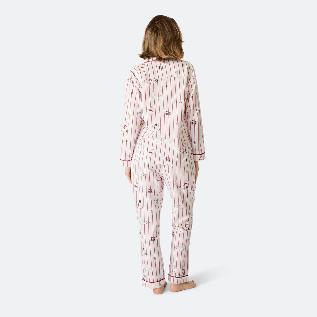 Mumins Flanell Weihnachtspyjama Damen