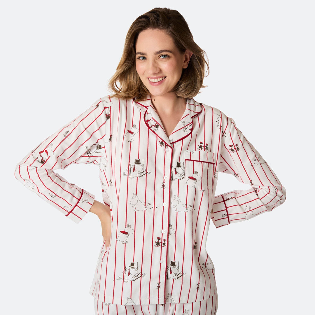 Mumins Flanell Weihnachtspyjama Damen