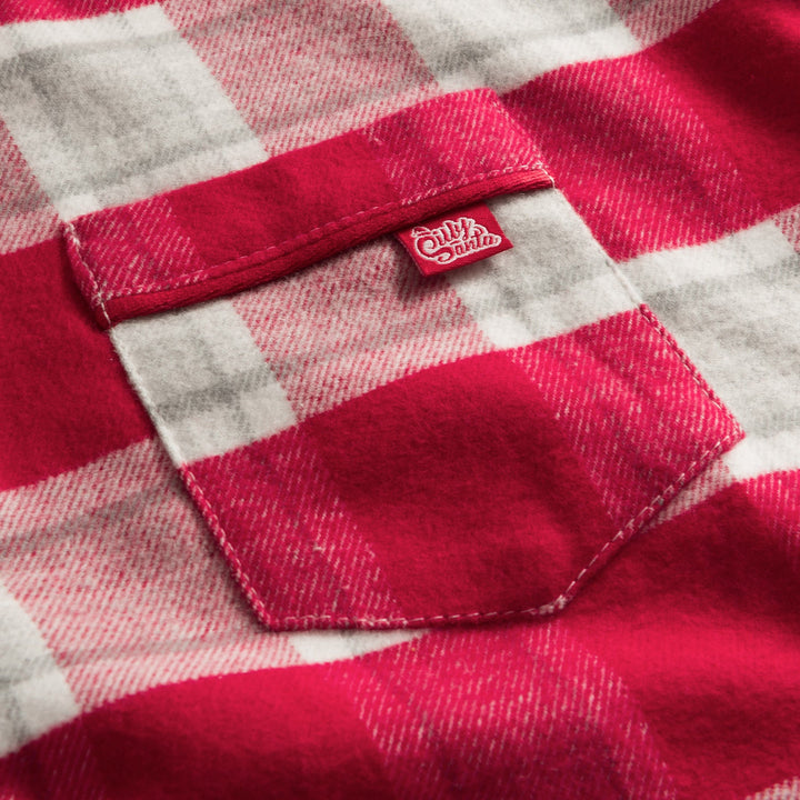 Roter Flanell Weihnachtspyjama Kinder