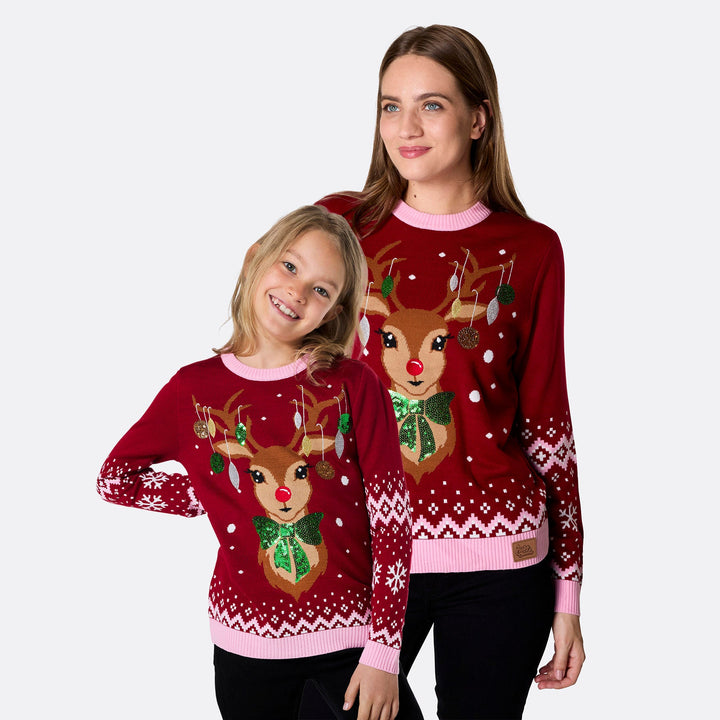 Rentier Weihnachtspullover für die ganze Familie