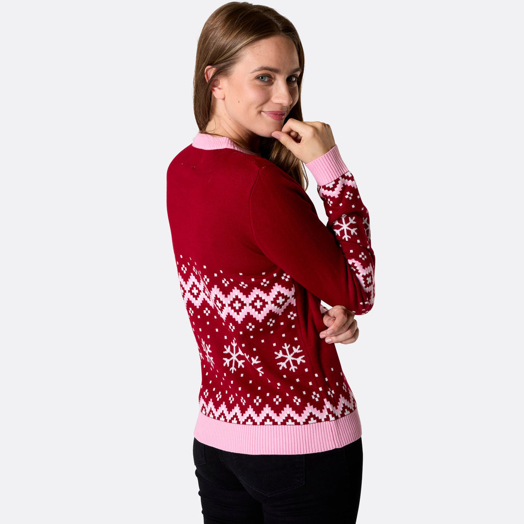 Rentier Weihnachtspullover Damen
