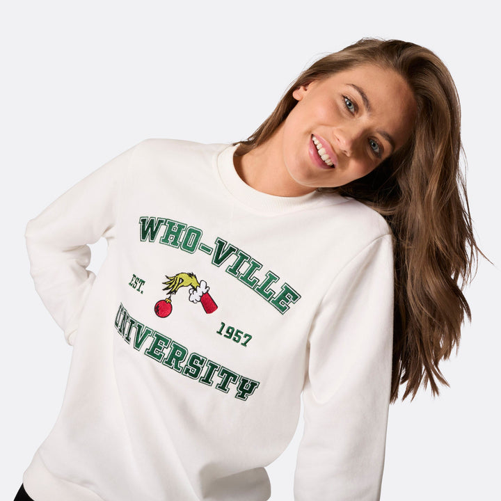 Who-Ville University Weihnachts-Sweatshirt Damen