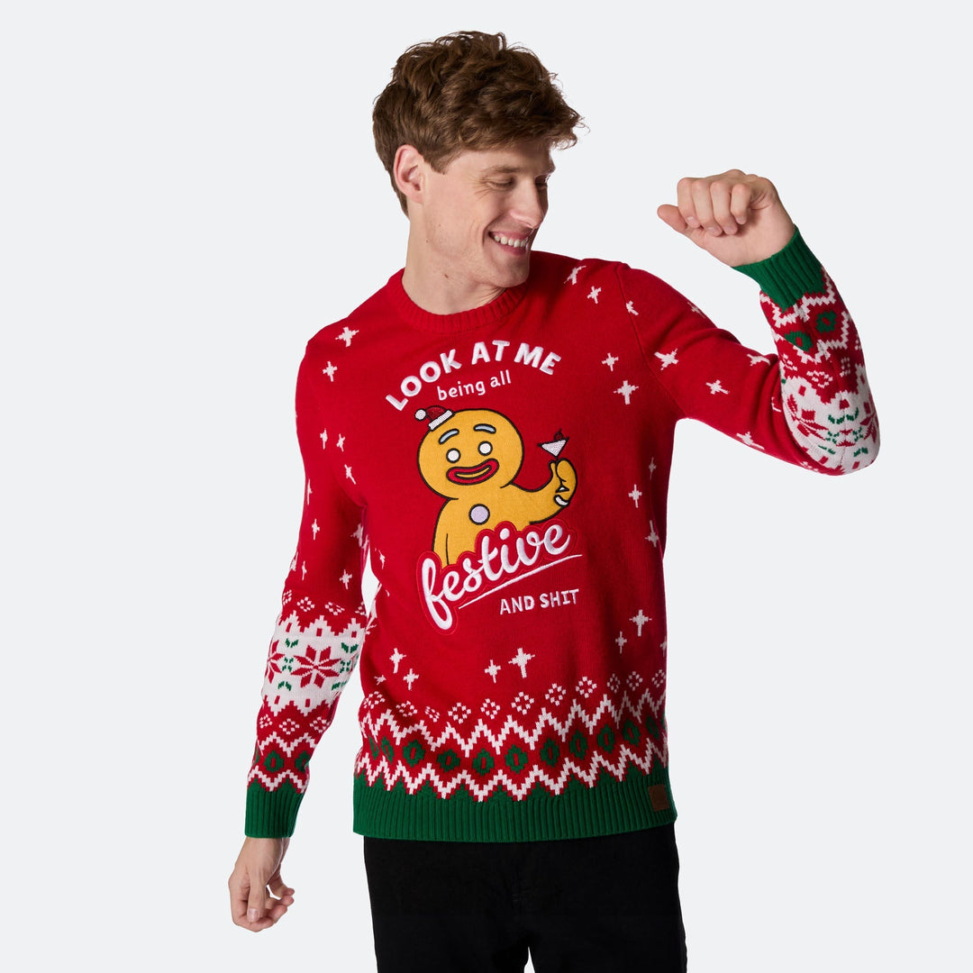Festive Weihnachtspullover Herren