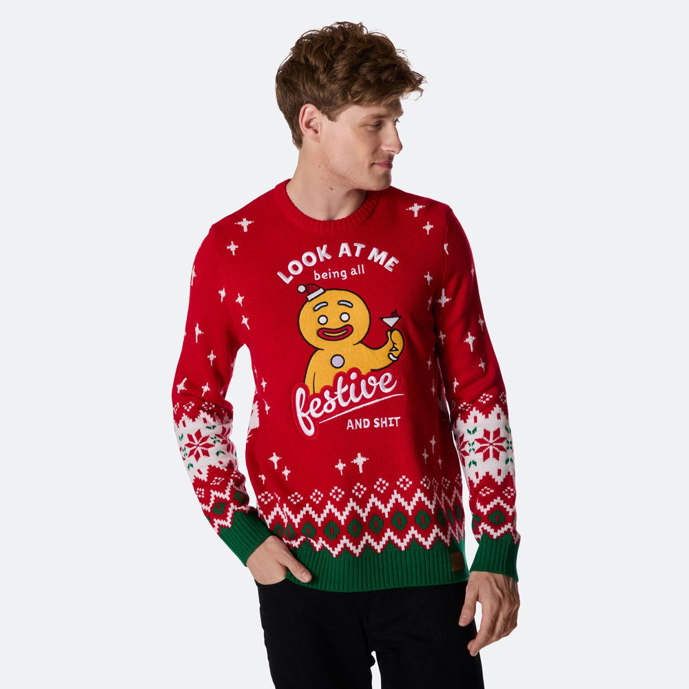 Festive Weihnachtspullover Herren