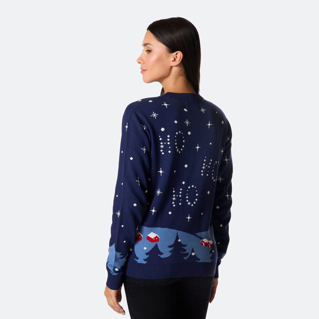 Fuck Off Weihnachtspullover Damen