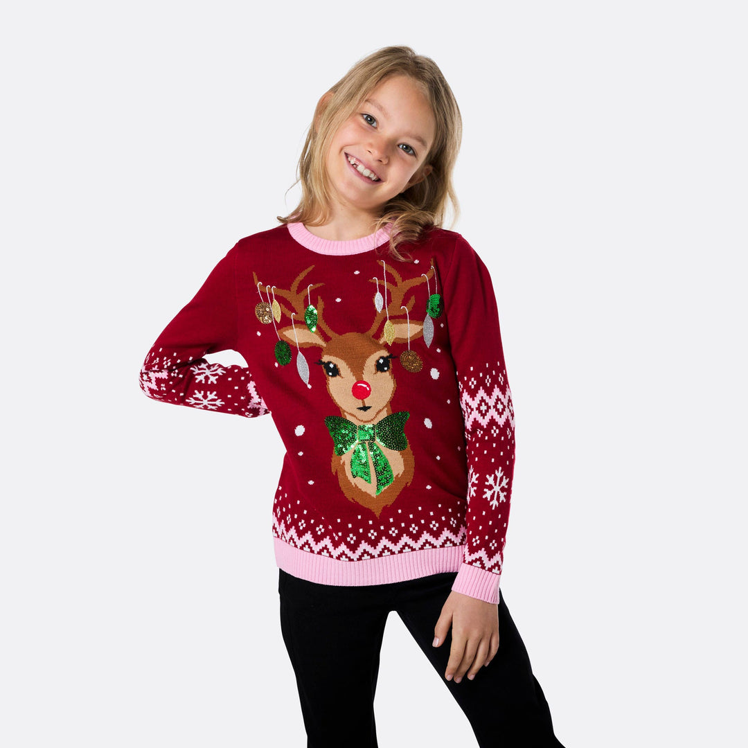 Rentier Weihnachtspullover für die ganze Familie