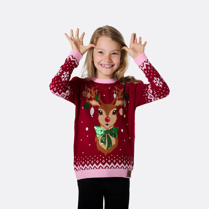 Rentier Weihnachtspullover für die ganze Familie
