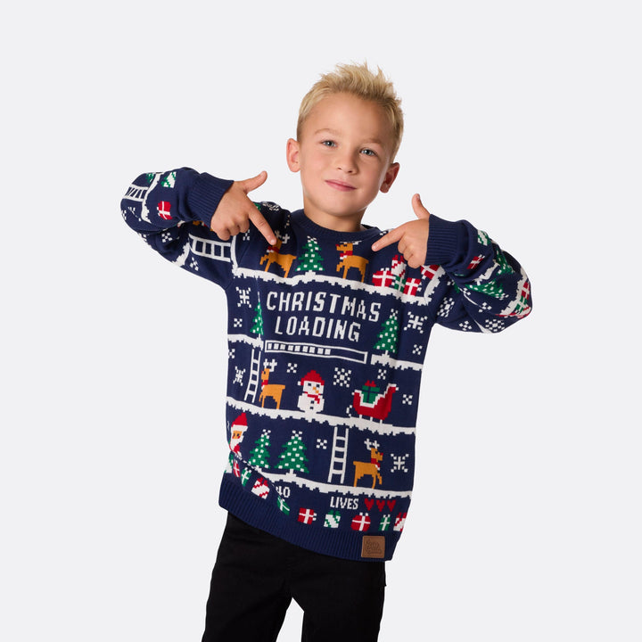 Retro Videospiele Weihnachtspullover für die ganze Familie
