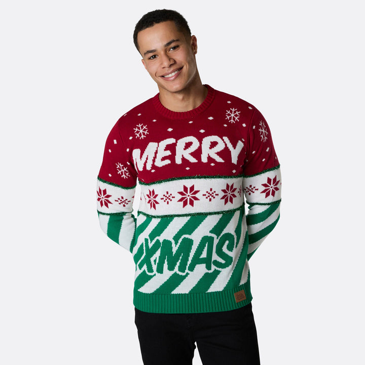 Merry Xmas Weihnachtspullover Herren