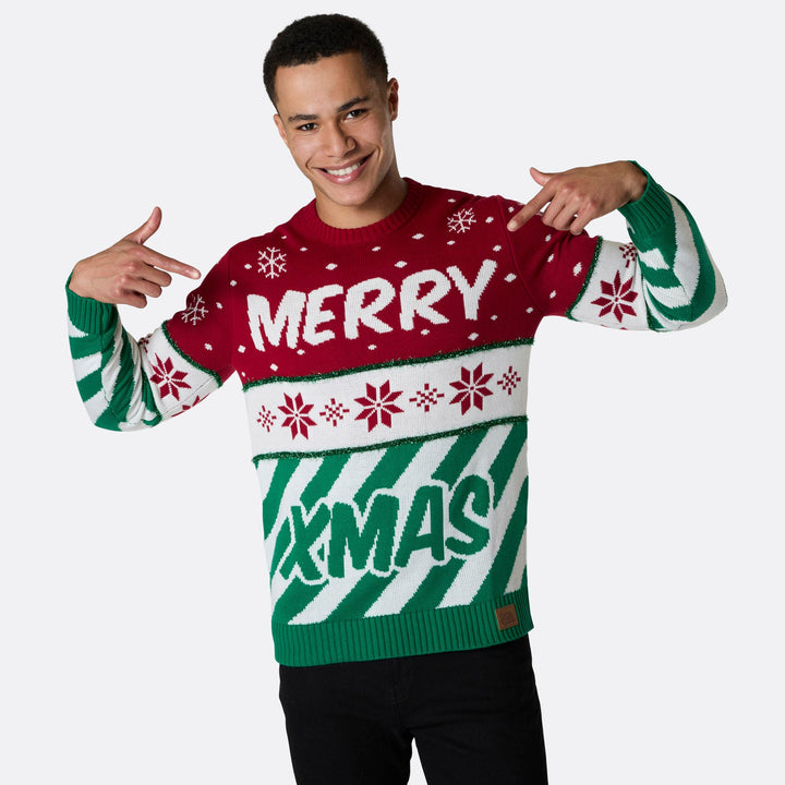 Merry Xmas Weihnachtspullover Herren