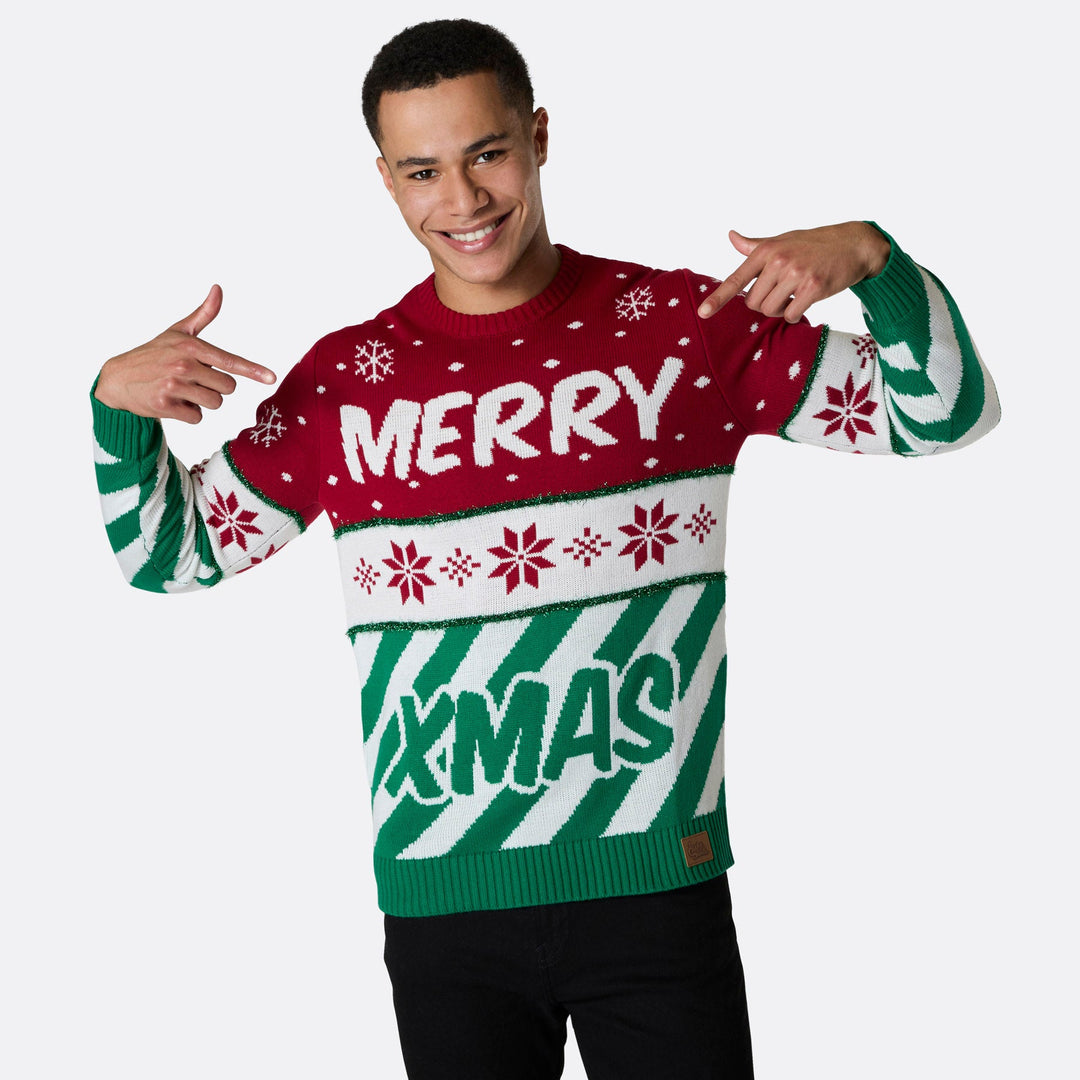Merry Xmas Weihnachtspullover für die ganze Familie