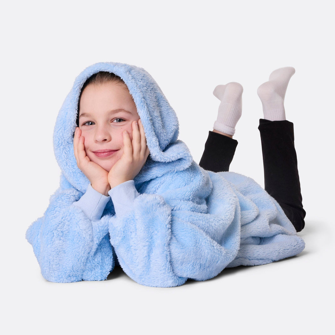 Blauer Teddy HappyHoodie Kinder
