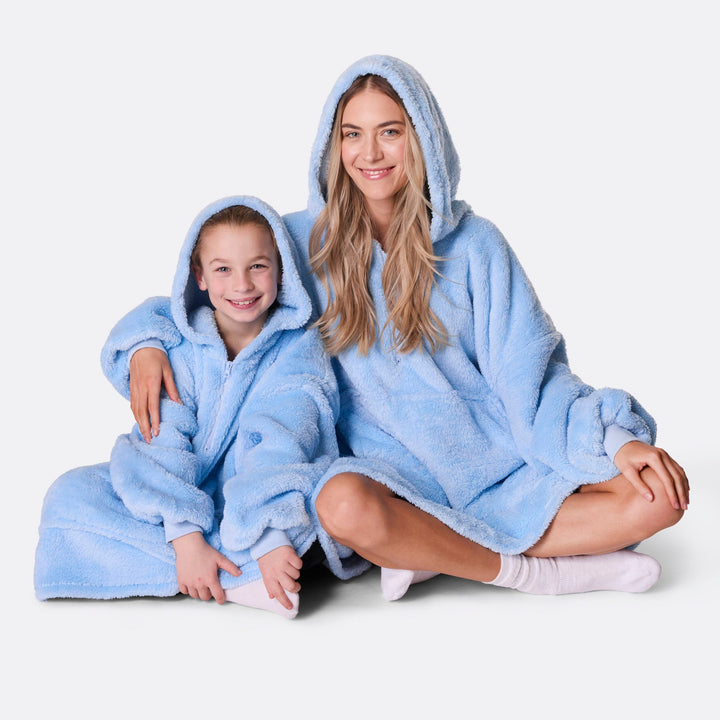 Blauer Teddy HappyHoodie Kinder