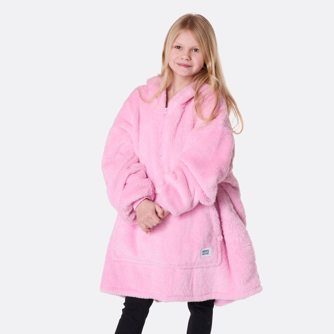 Pinker Teddy HappyHoodie Kinder