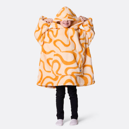 Gelbe Wellen Teddy HappyHoodie Kinder