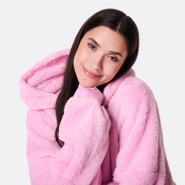 Pinker Teddy HappyHoodie