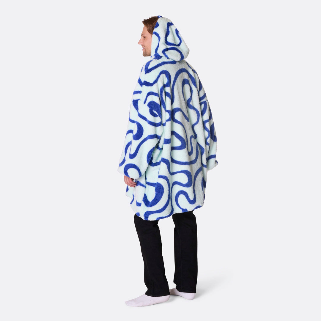 Blaue Wellen Teddy HappyHoodie