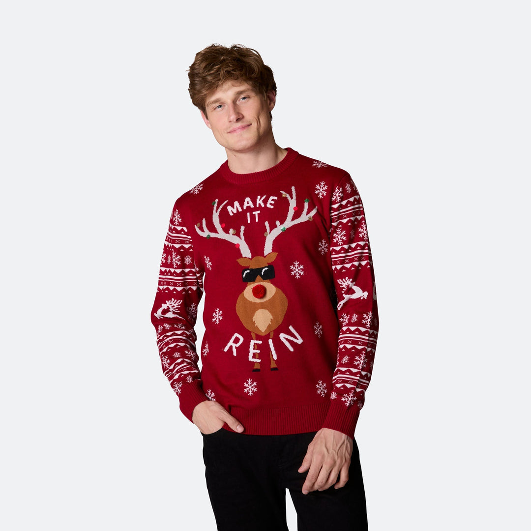 Make It Rein Weihnachtspullover Herren