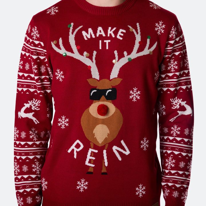 Make It Rein Weihnachtspullover Herren