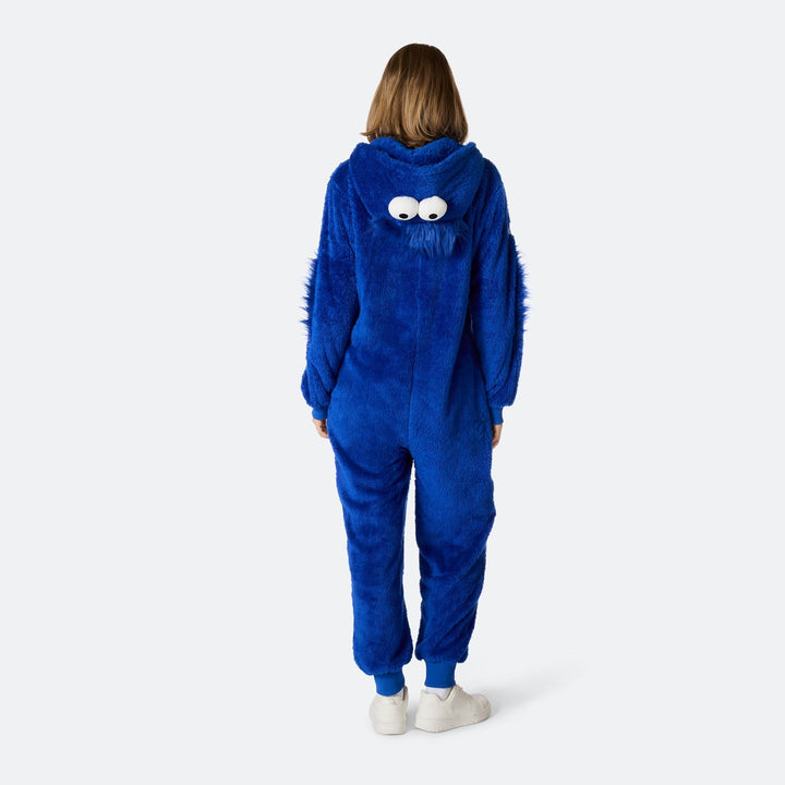 Blauer Monster Onesie Damen