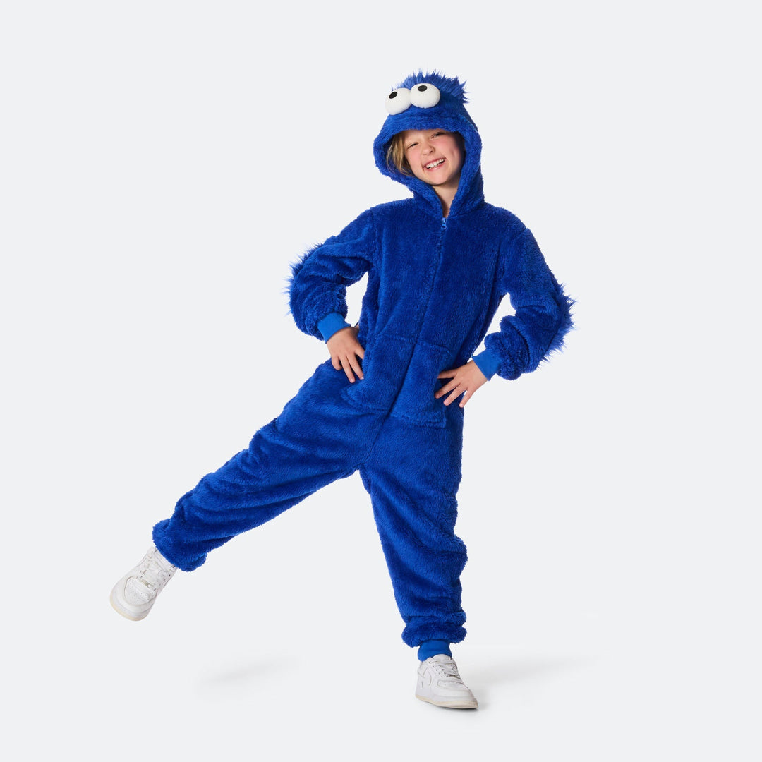 Blauer Monster Onesie Kinder