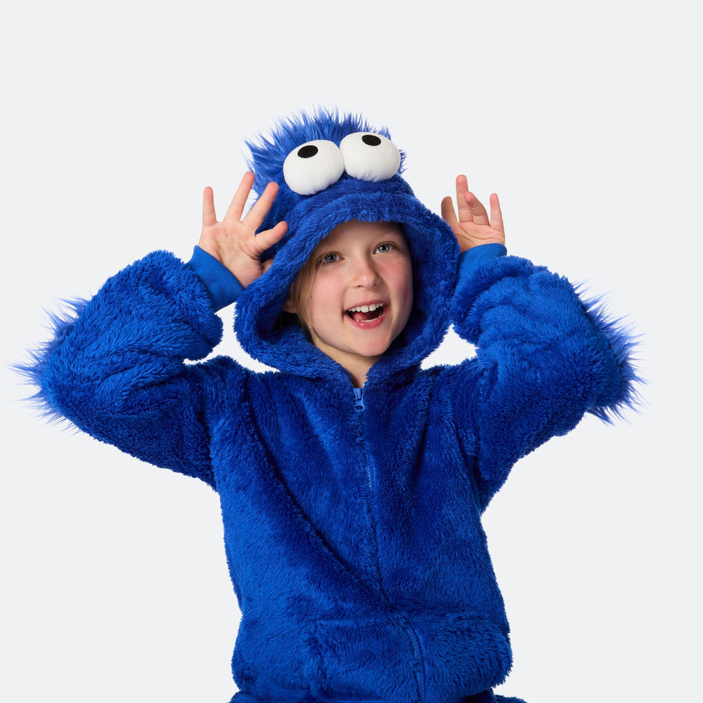 Blauer Monster Onesie Kinder