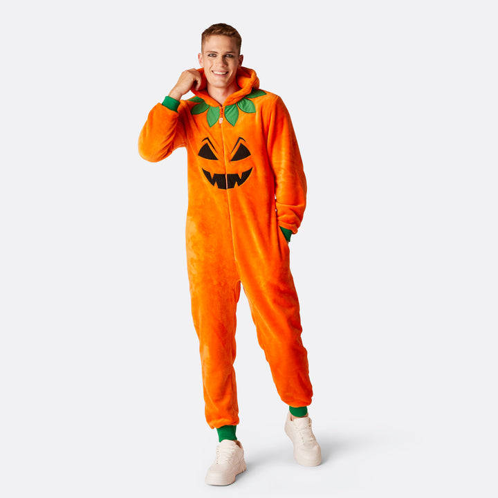 Halloweenkürbis Onesie für Herren