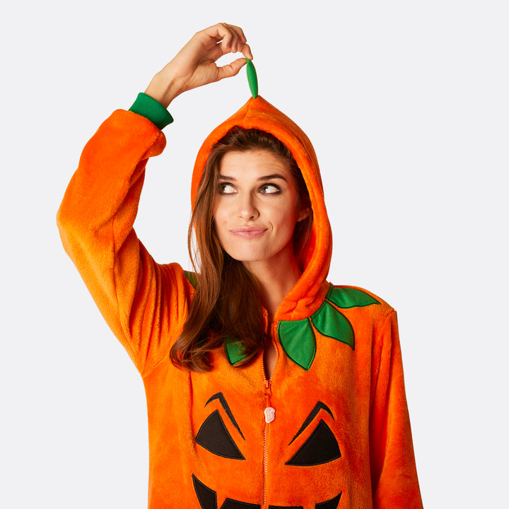 Halloweenkürbis Onesie für Damen