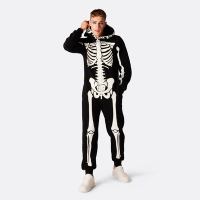 Skelett Halloween Onesie Herren