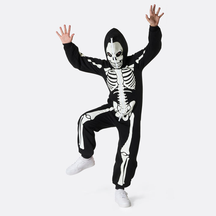 Skelett Halloween Onesie Kinder