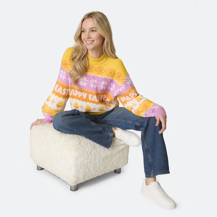 Oversized Osterpullover Damen