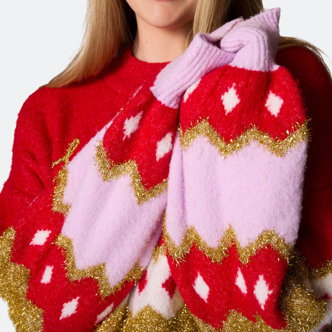 Hohoho Oversized Weihnachtspullover Damen