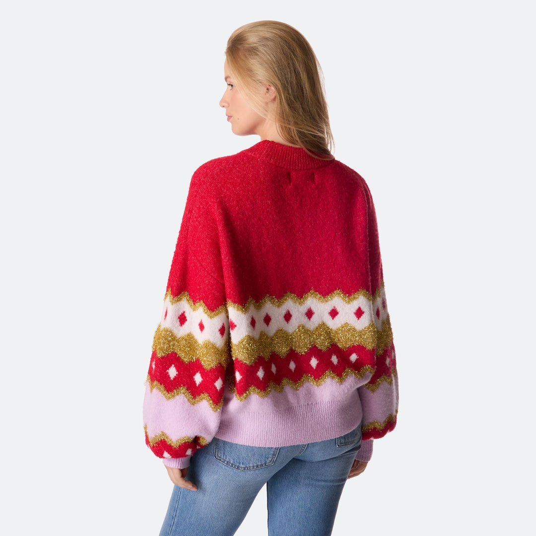 Hohoho Oversized Weihnachtspullover Damen