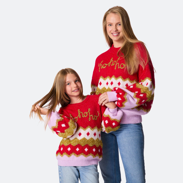 Hohoho Oversized Weihnachtspullover Damen