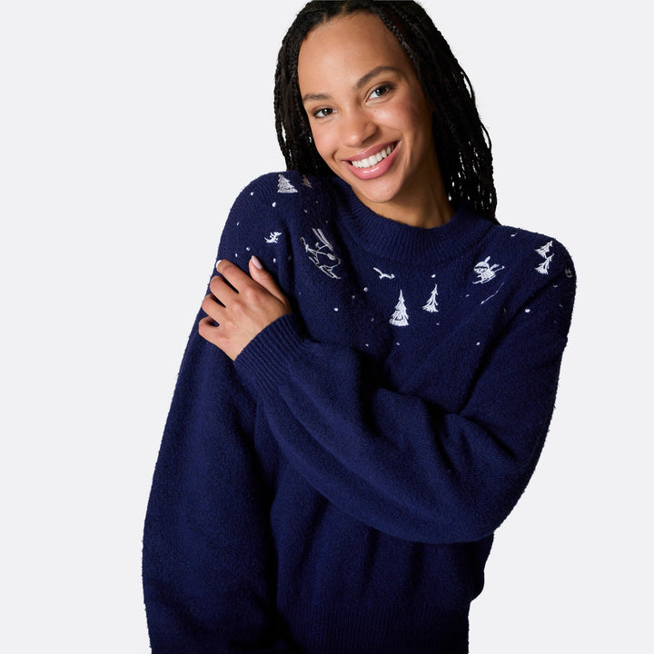 Mumins Oversized Weihnachtspullover Damen