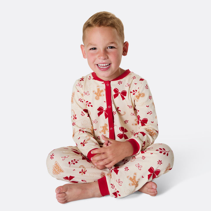 Lebkuchen Overall Weihnachtspyjama Kinder