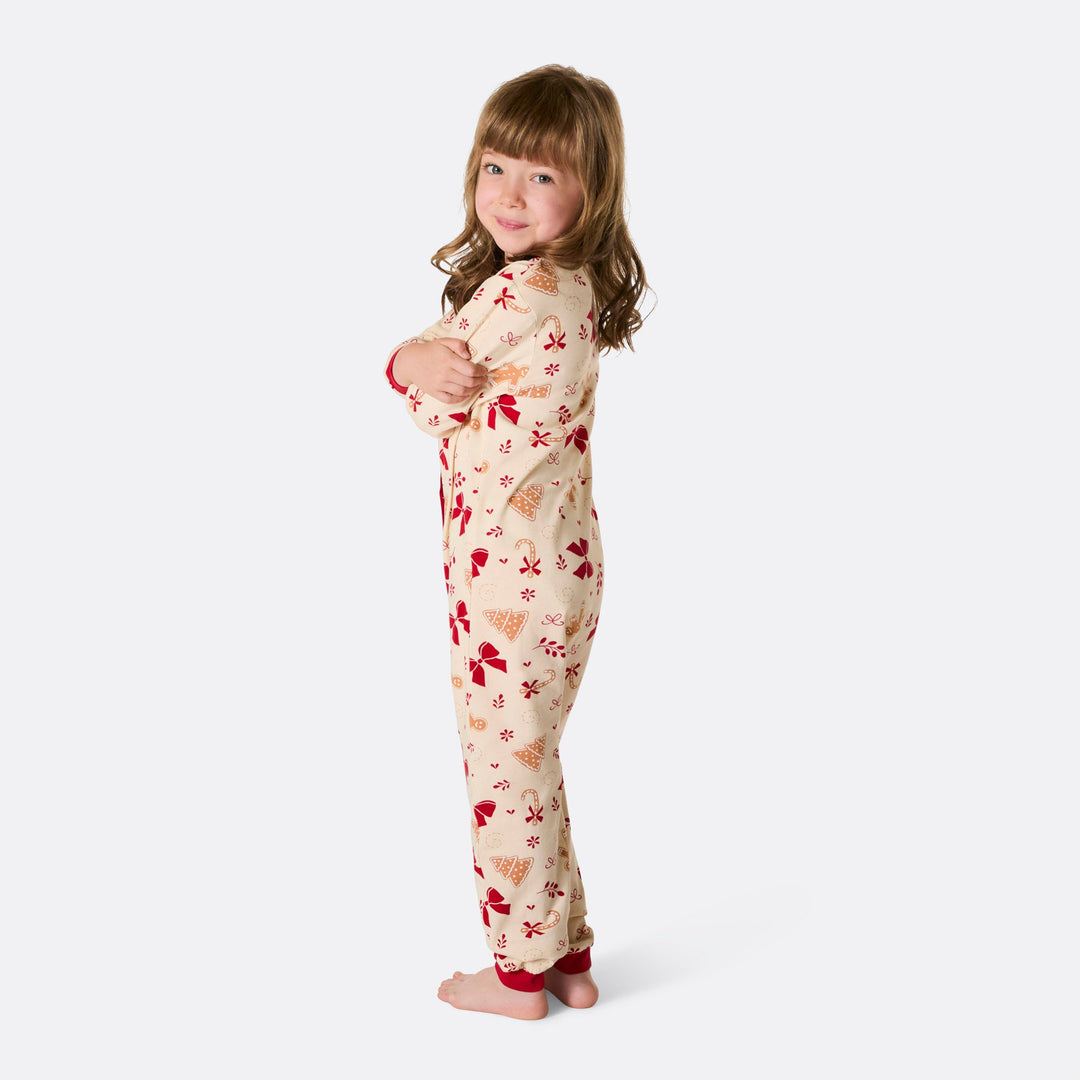 Lebkuchen Overall Weihnachtspyjama Kinder